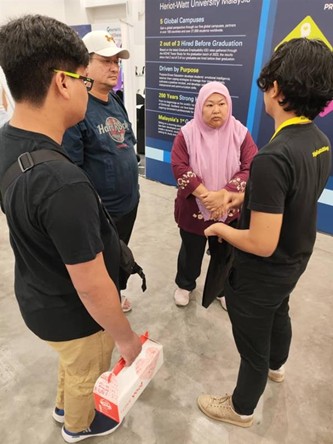Our team explaining Work-Study options to students and their families.
